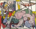 El taller Dos personajes 1934 cubismo Pablo Picasso